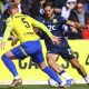 Southend United’s Harry Cardwell runs at the Solihull Moors defence