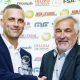 Joe Taylor, left, picks up his award from SK Kits’ Ian Senior