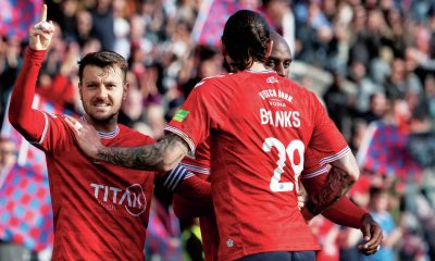 Ollie Pearce celebrates scoring York City’s opener