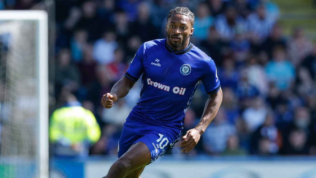 Rochdale&rsquo;s Devante Rodney in action