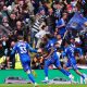Mani Dieseruvwe celebrates after keeping Rochdale’s EFL dream alive with a dramatic stoppage-time equaliser at Wembley