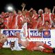 Kidderminster Harriers celebrate winning the Conference