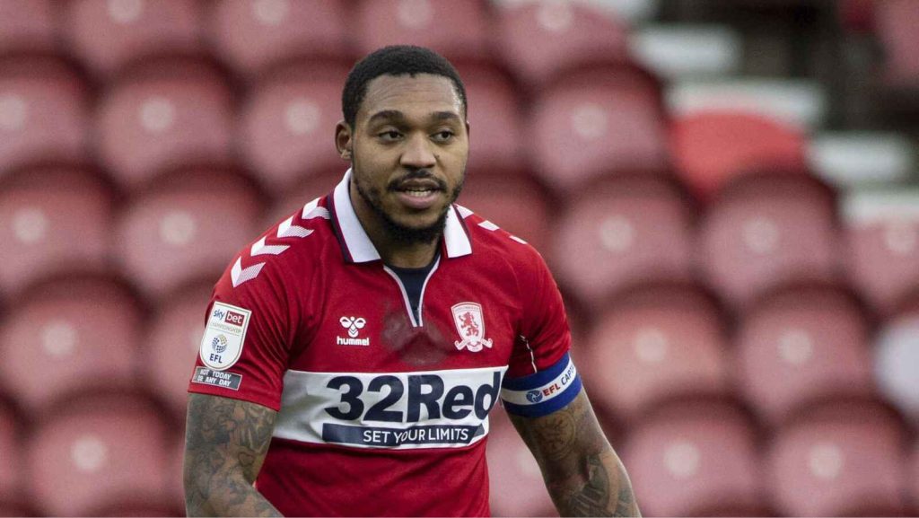 Former Middlesbrough striker Britt Assombalonga becomes Harborough Town’s statement signing.