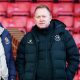 Gary Waddock, right, pictured with chairman Rory Fitzgerald, wants Wealdstone to build on last season’s run to the FA Trophy final against Southend United
