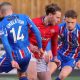 Sam Sene-Richardson in action against Carlisle United during Chatham Town’s impressive Isuzu FA Trophy campaign last season.