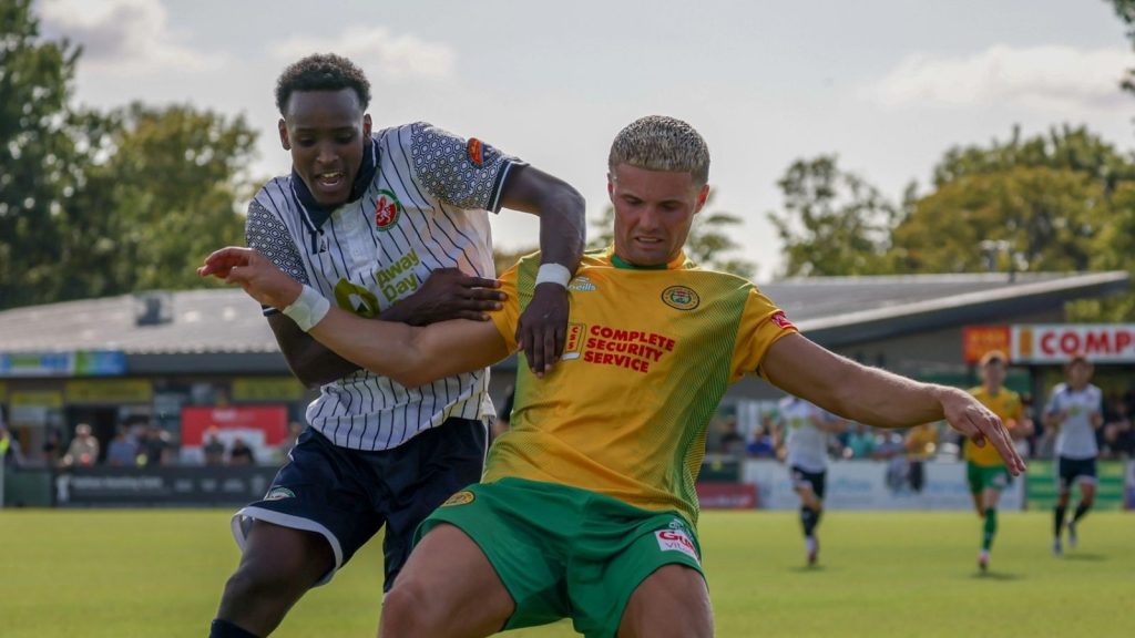 Trafford defeated Runcorn Linnets in the Emirates FA Cup.