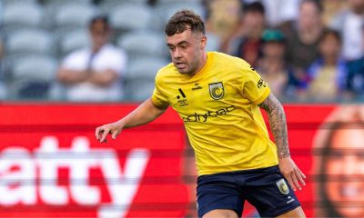 New Gateshead signing Alfie McCalmont in action during his time with Central Coast Mariners earlier this year.