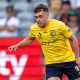 New Gateshead signing Alfie McCalmont in action during his time with Central Coast Mariners earlier this year.