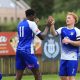 Matlock Town put five past Nuneaton Town to progress to the next round of the FA Trophy.
