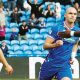 Carlisle United’s Georgie Kelly enjoys his first goal.