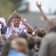 AFC Rushden & Diamonds hero Jack Daldy is hoisted up by joyous fans.