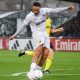 Jay Bird scores the third goal for Boreham Wood