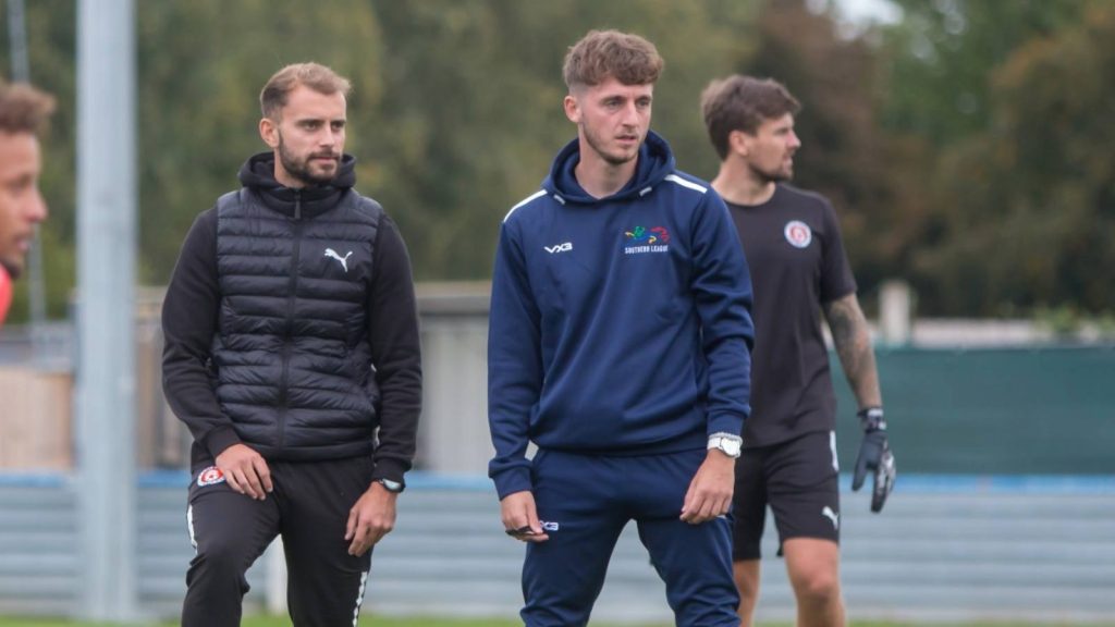 Joe Lea and Pat Suraci have stepped down as joint-managers of Poole Town.