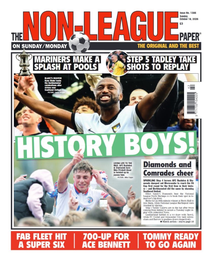 HERO GORDON DENIES ROYALS - The Non-League Football Paper