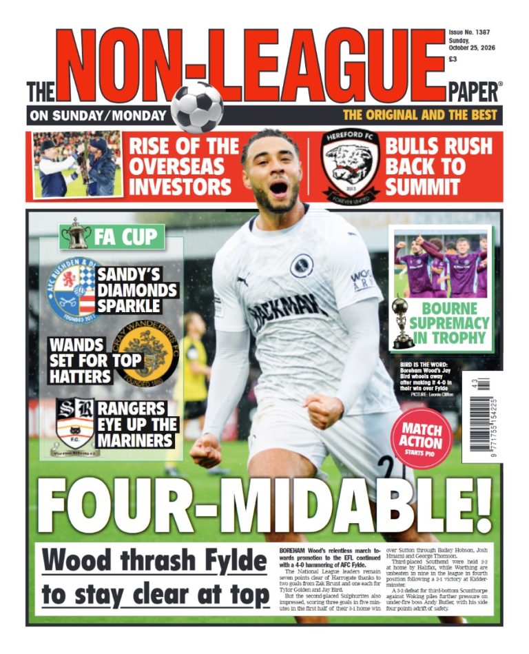 Paper Target Man WANDS GUARANTEE NO MCKIMM MAGIC - The Non-League Football Paper