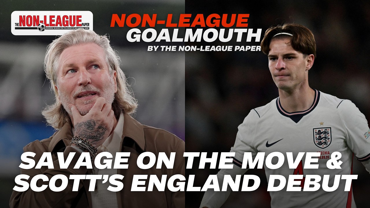 This week’s Non-League Goalmouth looks at Alex Scott’s journey from Guernsey FC to an England debut, Gateshead’s latest crisis, Robbie Savage’s uncertain future and the latest National League action.