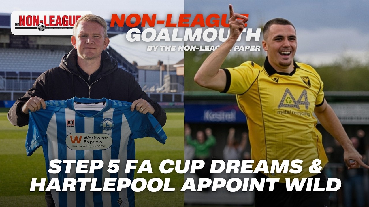 This week’s Non-League Goalmouth sees Matt Badcock, Jon Couch and Tim Fuell discuss SE Dons and Tadley Calleva’s FA Cup dream as their remarkable runs continue, Pete Wild’s task at hand with Hartlepool United and Robbie Savage’s move away from Non-League to Peterborough United.