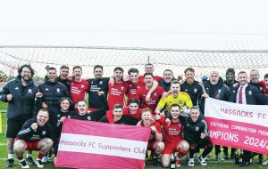 CHAMPIONS: Hassocks celebrate their Southern Combination title success last week