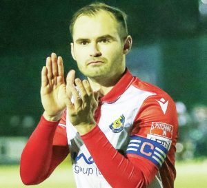 BAD CALL: Adam Nicholson was ineligible to play in Stockton’s semi-final win over Guiseley PICTURE: Alamy