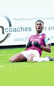 SMART WORK: Hanwell Town have snapped up ex-South Shields forward Jordy Mongoy and kept hold of Dan Carr PICTURES: Kev Wilson and Darren Campbell