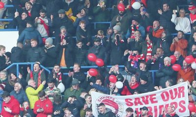 UNITED WE STAND: Morecambe fans are hopeful, but also realistic PICTURE: Alamy