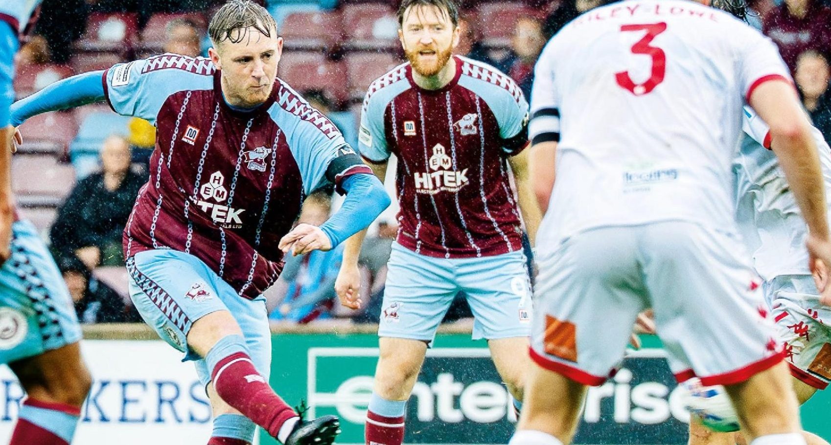 Scunthorpe’s Alfie Beestin sends in their third