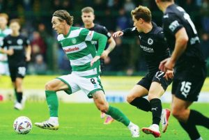 Yeovil’s Luke McCormick on the ball
