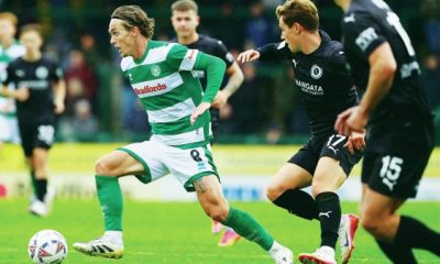 Yeovil’s Luke McCormick on the ball