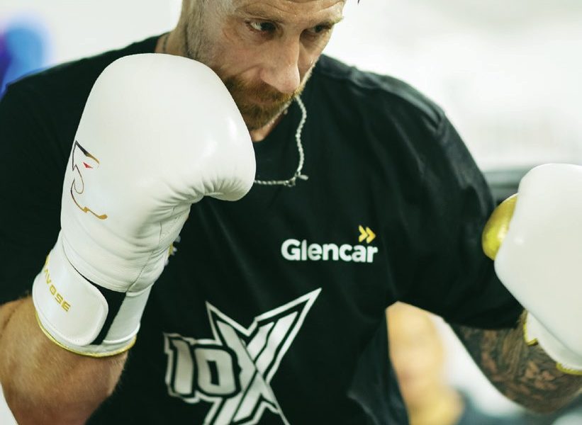 David Noble, above, and Leroy Lita will meet in the boxing ring