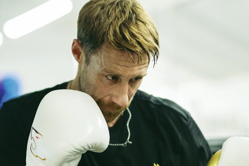 David Noble, above, and Leroy Lita will meet in the boxing ring