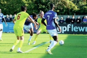Micah Obiero coolly backheels Wealdstone’s second