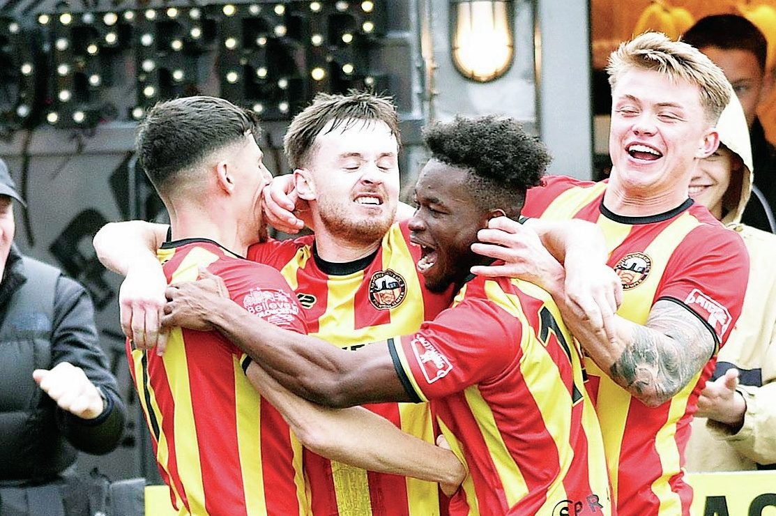 Gloucester’s Harry Pinchard celebrates his winning penalty