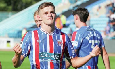 UP AND RUNNING: Regan Linney has hit the ground running at Carlisle United while Rochdale and York City, insets, are showing title promise