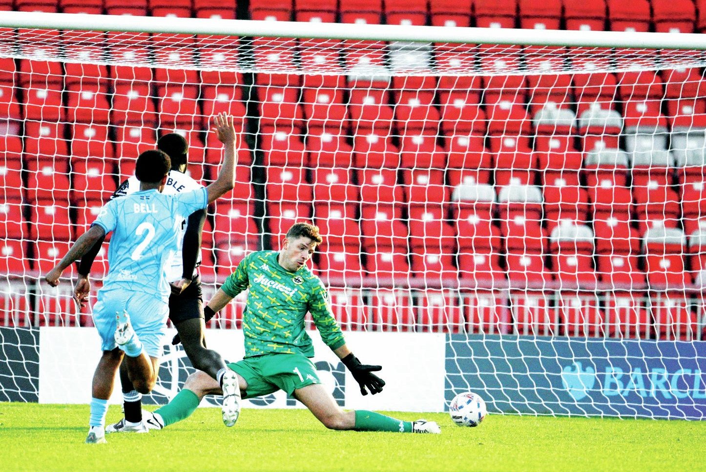 Gateshead’s Frank Nouble levels