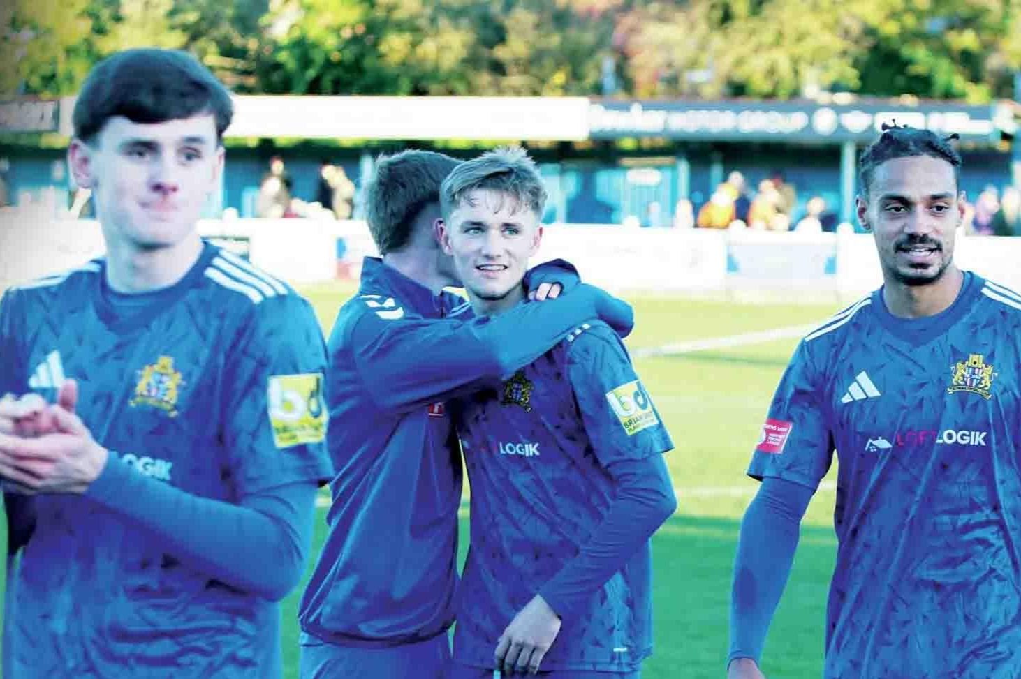 Clitheroe celebrates victory