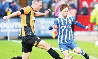 MORR HEAT: Chester’s Iwan Murray is challenged by central defender Michael Morrison PICTURE: Tom Green