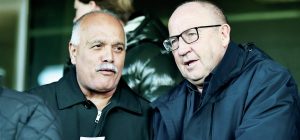 John Coleman, right, with his chairman at Aldershot Town, Shahid Azeem