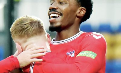 York’s Malachi Fagan-Walcott celebrates his first half leveller