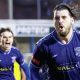 Leek Town’s Louis Potts wheels away after his goal