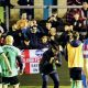 Eastleigh applaud their fans as Carlisle trudge off the pitch