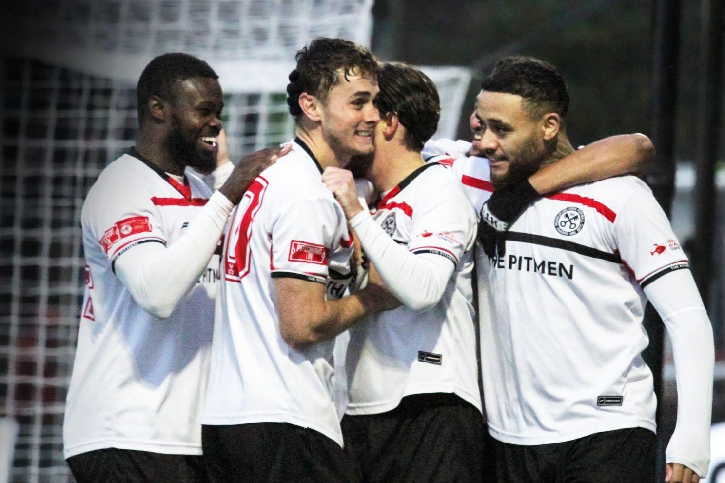 Hednesford celebrate Dan Trickett-Smith’s winner
