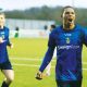 Ryan Charles shows his delight after scoring Aveley’s winner