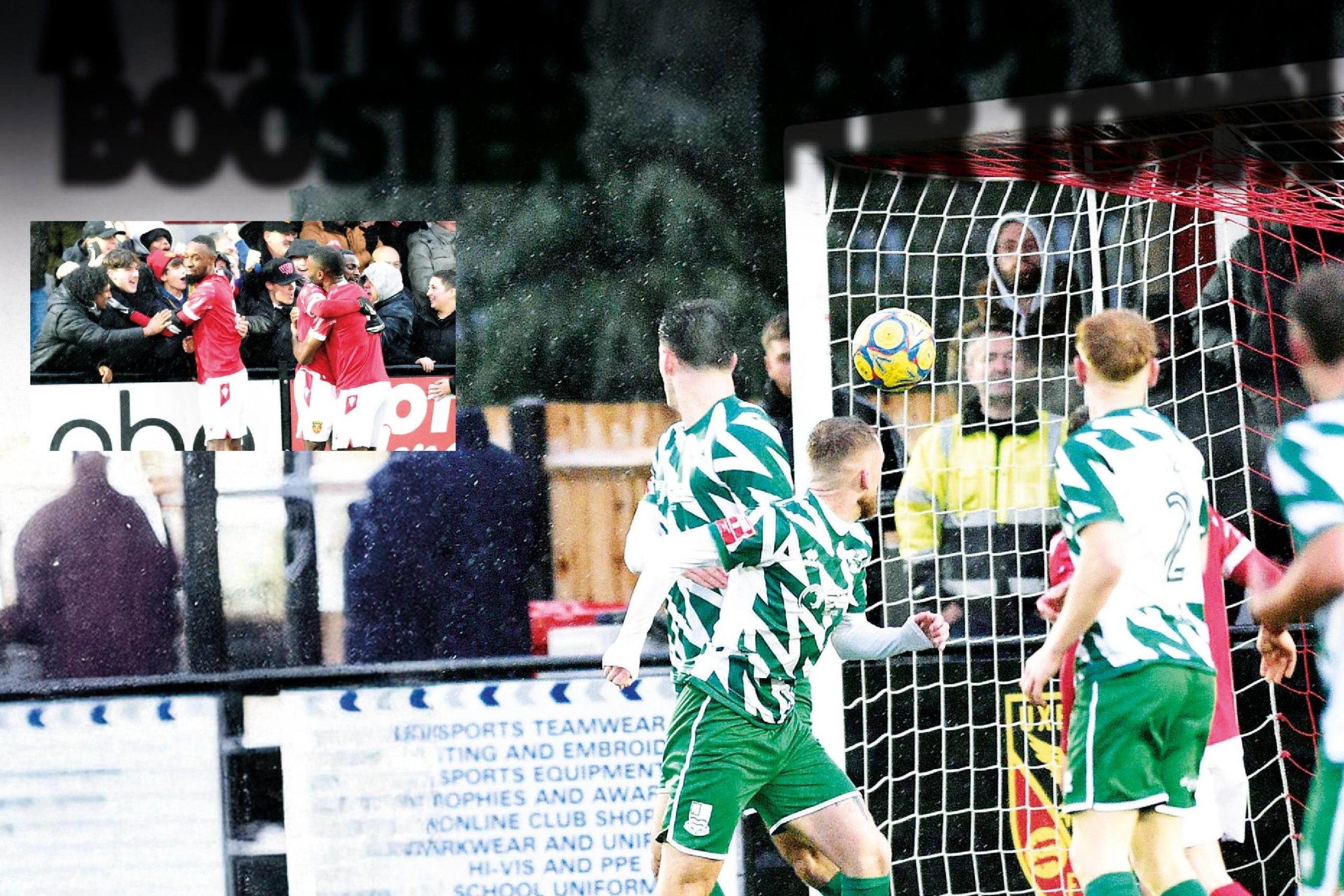 Bobby-Joe Taylor nods in Farnham’s opening goal