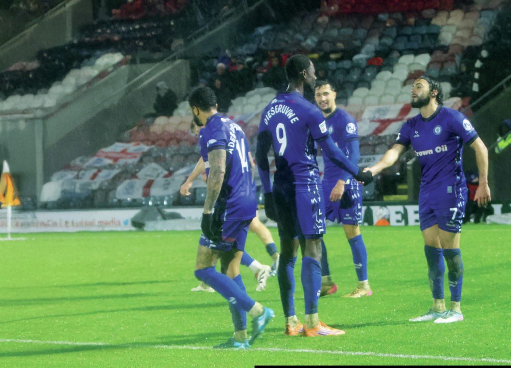 Rochdale’s last game was abandoned due to waterlogged pitch