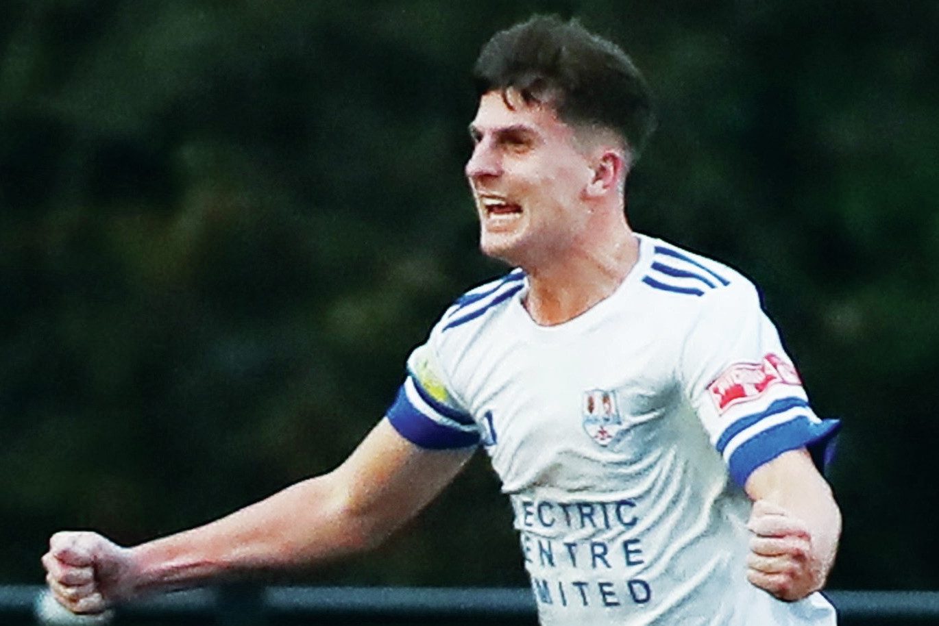 Coleshill’s Harry Sweeney scores the equaliser