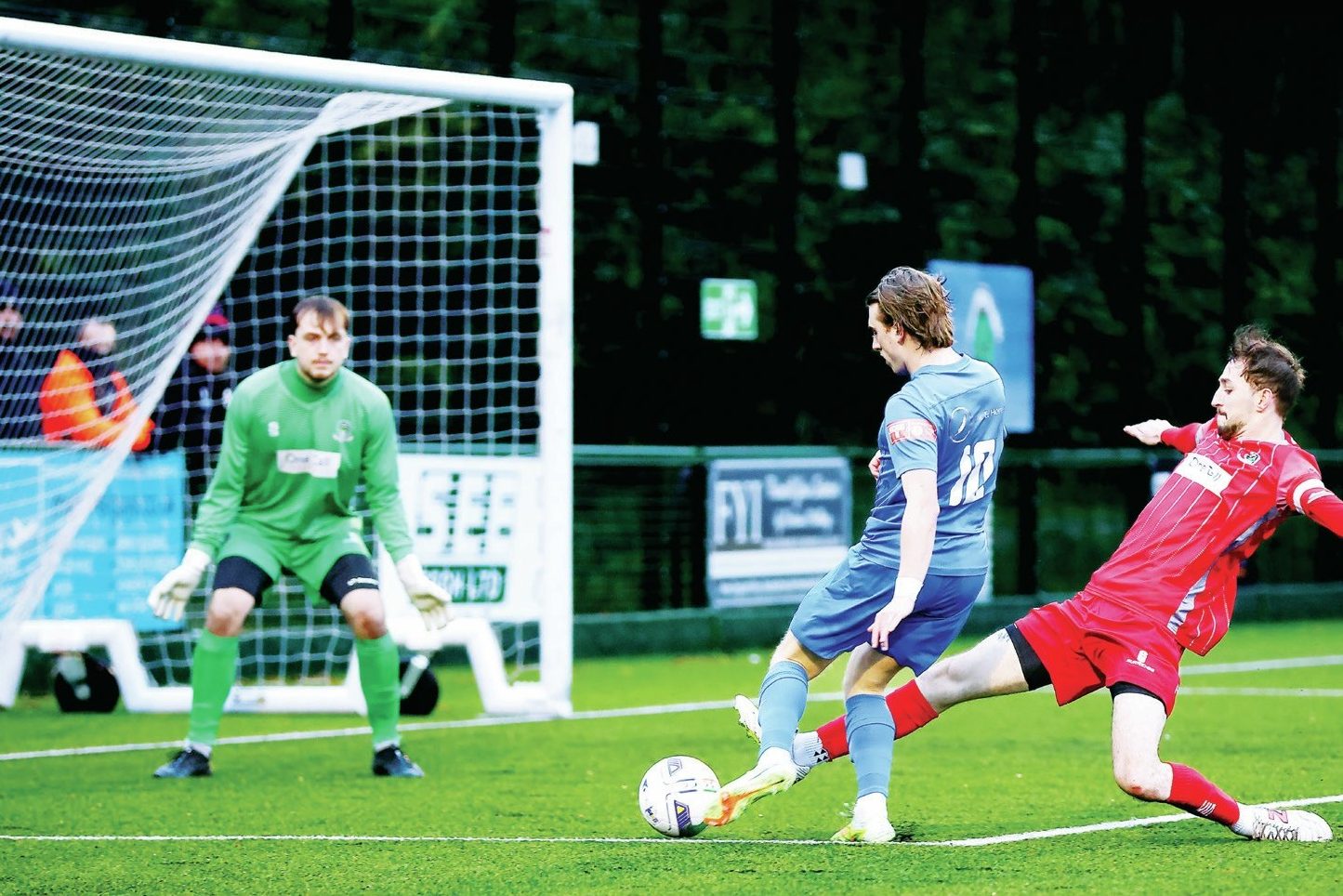 Sherwood’s William Norcross scores their first goal