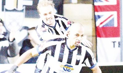 Duncan enjoys his leveller for the home side